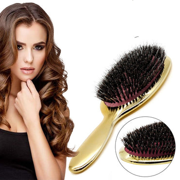Boar Bristle Paddle Hair Brush